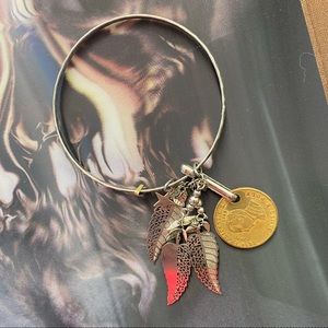 Bangle Bracelet with Charms